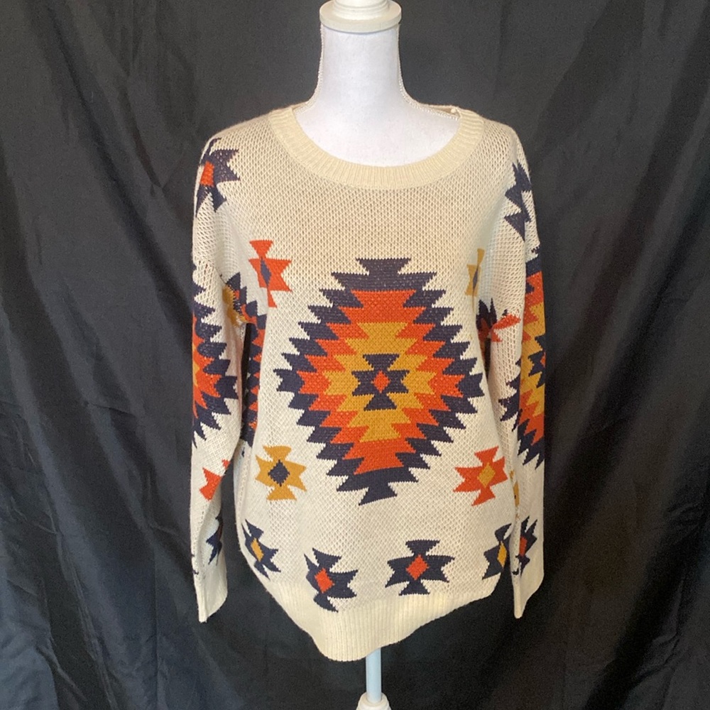 Shop Wanna B Aztec sweater